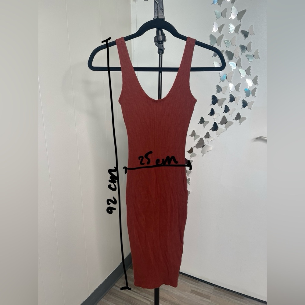 Burnt orange dress